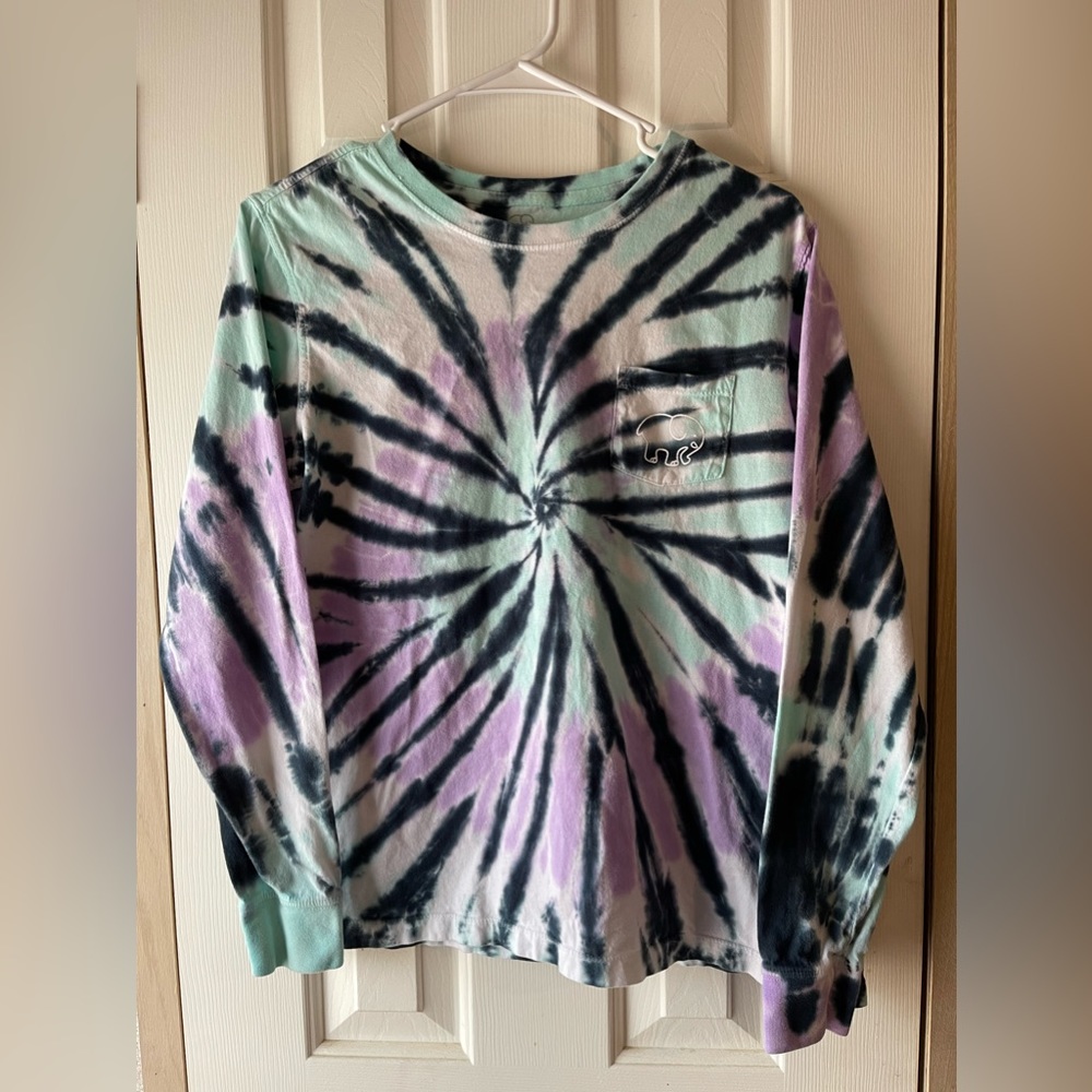 Ivory Ella Tie Dye Long Sleeve T-Shirt